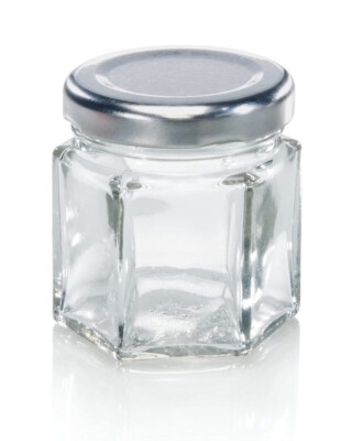 LEIFHEIT - EINMACHGLAS SECHSKANTIG mit Schraubdeckel - 47 ml