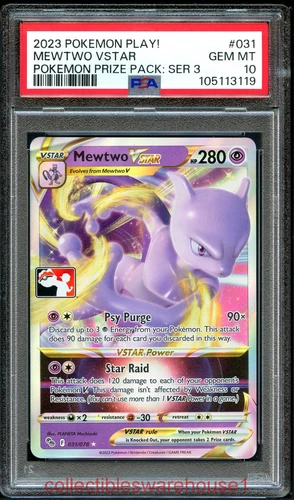 Pokemon Prize Pack Mewtwo VSTAR 031 PSA 10