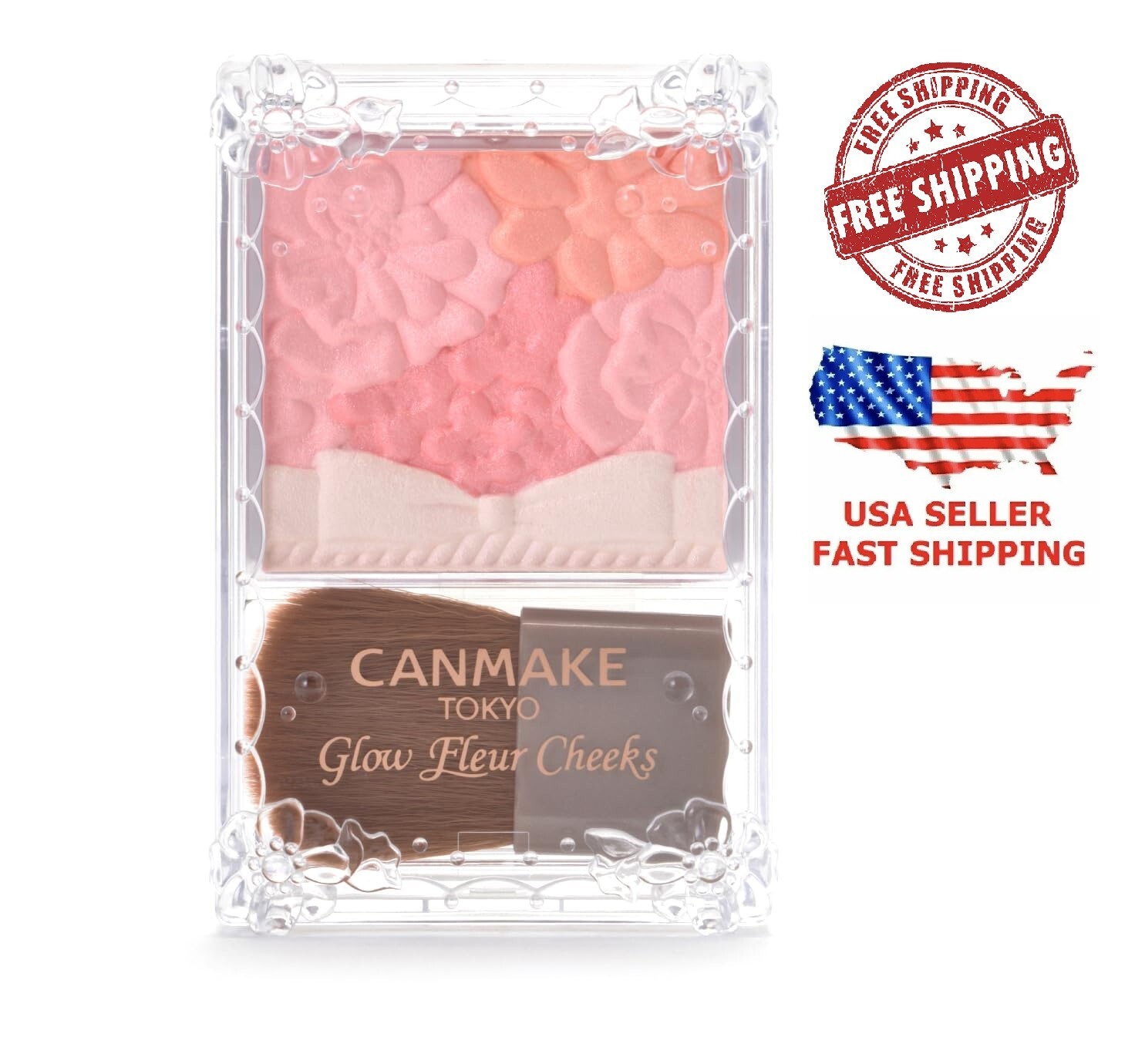 CANMAKE Glow Fleur Cheeks [02] Apricot Fleur