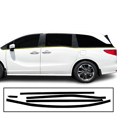 Fits Honda Odyssey 2018-2026 Side Window Chrome Delete Decal Blackout Vinyl Film - Image 1 of 4