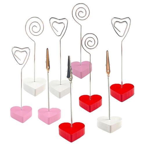 10 pcs Table Number Table Numbers Holder Wooden Picture Frame Clip Wedding