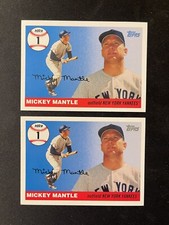 (2X) 2006 Topps #MHR1 MICKEY MANTLE HOME RUN HISTORY (HOME RUN # 1) NY Yankees