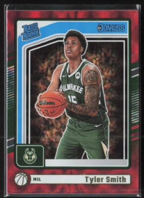 Panini Donruss NBA 2024-25 No. 212 Tyler Smith Rated Rookie International Red