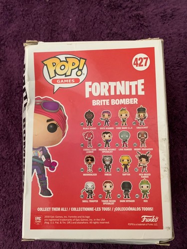 Funko POP Games Series 1 Fortnite Brite Bomber #427, MISSING LEG!!! - Picture 2 of 2