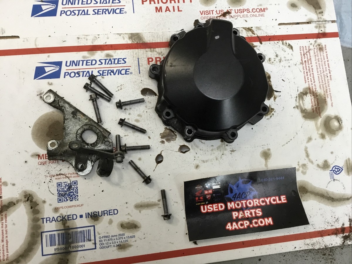 07-08 KAWASAKI ZX6R STATOR COVER WITH BOLTS | eBay