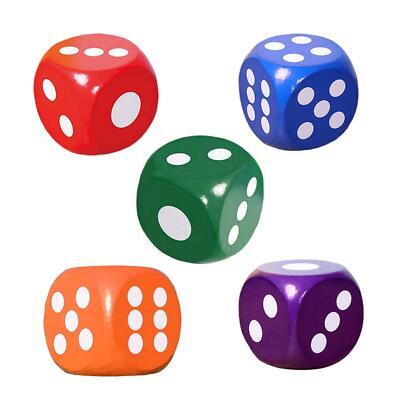 20 cm Weichschaum Würfel Punkt Würfel Spielwürfel für Kinder Karneval Schulbedarf