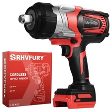 Srhvfuyr Cordless Impact Wrench 3/4 inch for Milwaukee 18V Battery, 1500FT-LB...