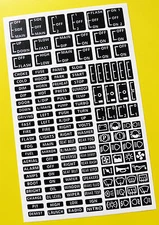 DASHBOARD CUSTOM STICKER DECAL SET Ideal for Rally, Race, Classic and kit cars!