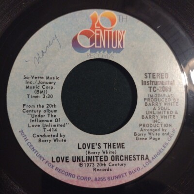 Love Unlimited Orchestra - Love's Theme/Sweet Moments (Vinyl 45rpm 1973) TC-2069