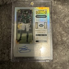 Panini Contenders Football 2022 Ahmad Sauce Gardner Championship Ticket /49 Jets