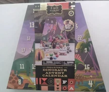 F A O SCHWARZ  Prehistoric Dinosaur Advent Calendar Kit Ages 6+ NIB - Xmas! NICE