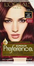 L'Oreal Paris Superior Preference Fade-Defying Color + Shine System, 4B Burgundy