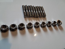 Borchie collettore di scarico inox e dadi flangia m8x40