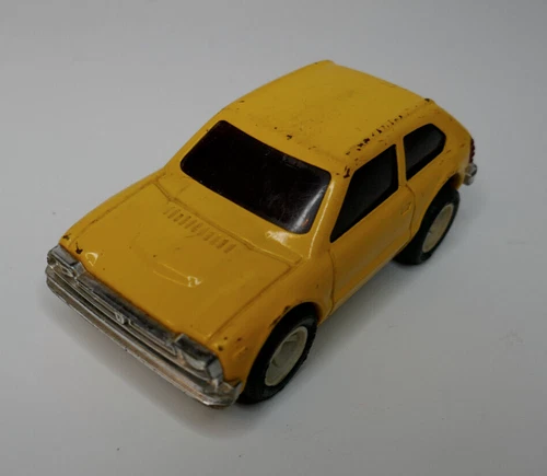 Vintage Tonka Honda Civic Friction Drive Car Yellow  Made in Japan