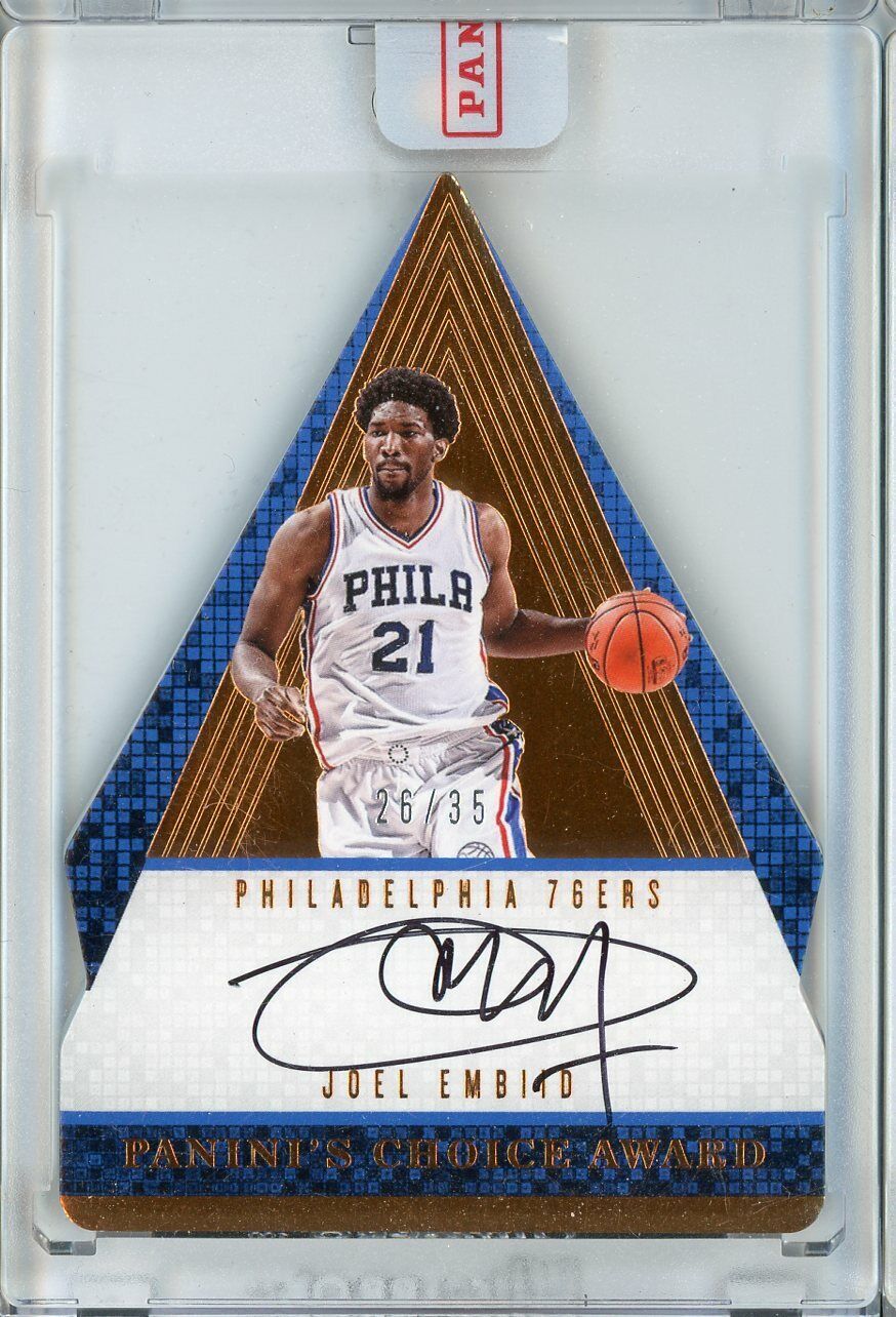 2016-17 Panini Preferred JOEL EMBIID Choice Award AUTO Autograph