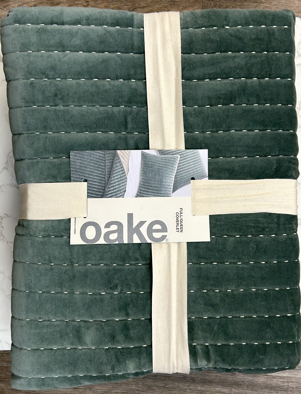 Oake  FULL / QUEEN Quilted Coverlet