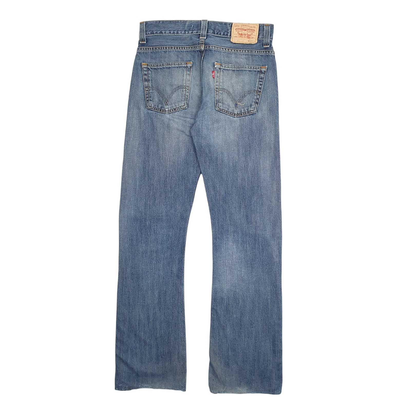 LEVIS 512 Jeans Slim Tapered Fit Blue Denim Trousers Mens Bootcut W30 L34 image 3