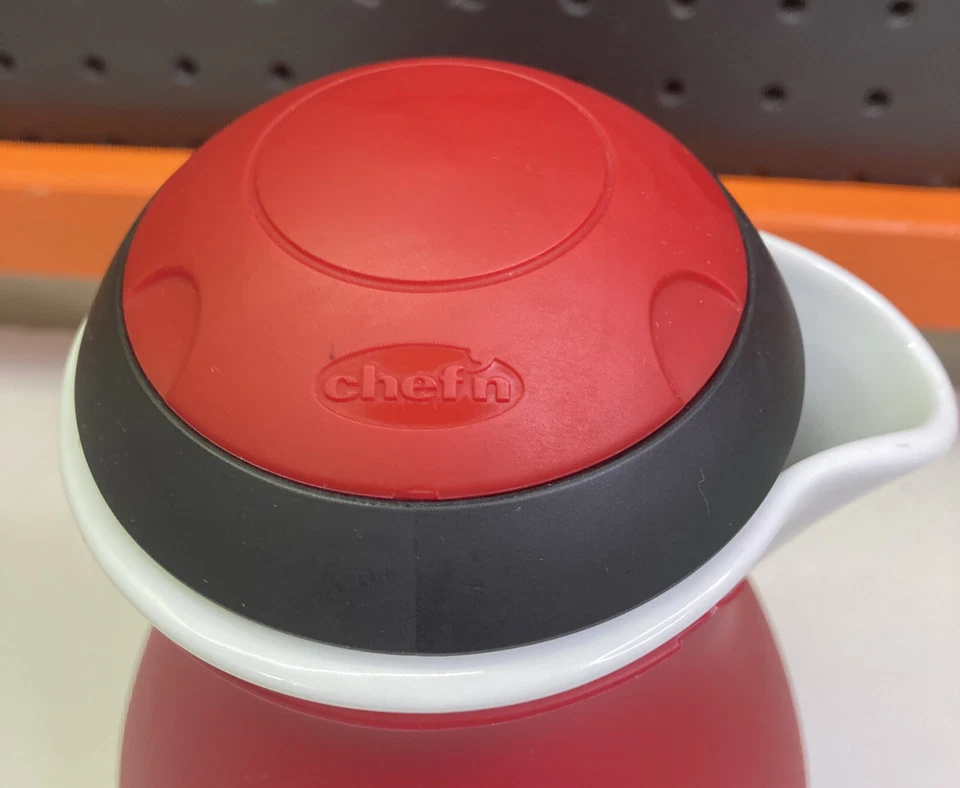 Mezclador electrónico de espuma para hacer chocolate caliente Chef'N jarra de cerámica agarre de silicona Foto 2 de 4