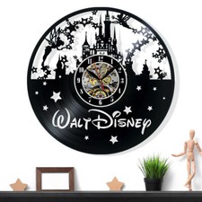 Disney Vinyl Record Wall Clock Gift Surprise Ideas Friends Decor Wall Art