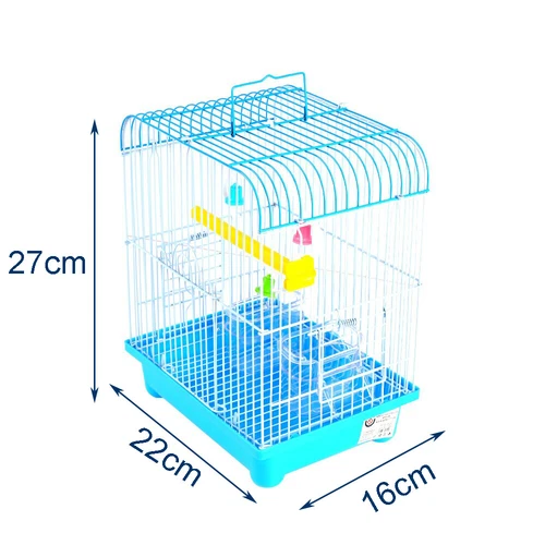 Small Parrot Cage Budgie Cage Travel Cage Bird Aviary Indoor Iron Cage 22x27cm. - Picture 3 of 16
