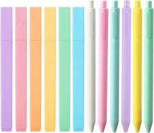12PCS Bible Highlighters Black Gel Pens No Bleed Colourful Study Set