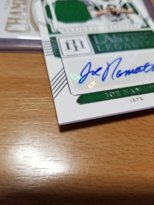 2024 National Treasures Joe Namath Autograph Lasting Legacies Jersey Auto #/99 view 4