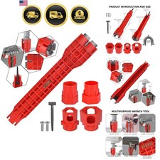 14-in-1 Multi-functional Wrench for Toilet, Sink, Bathroom, Kitchen Plumbing ...