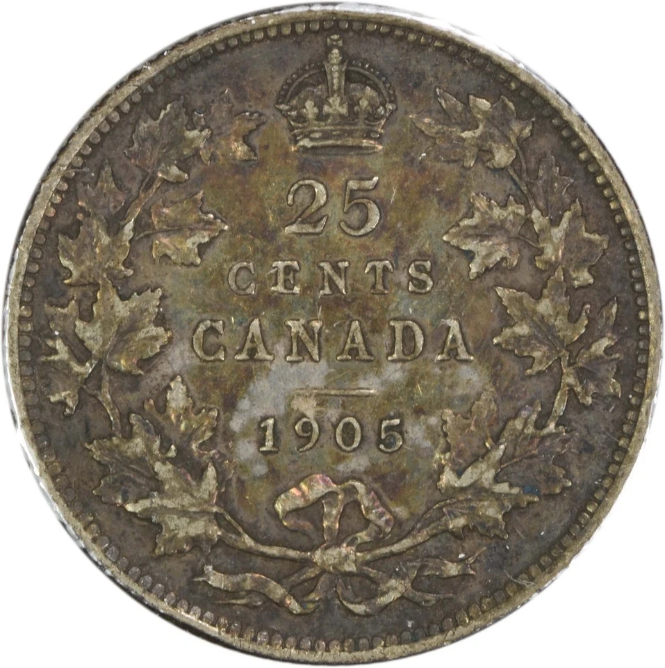 1905 Canada 25 Cents KM11 VF+ Uncertified #845 - Image 2 of 2