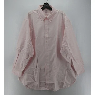 Brooks Brothers Shirt Men 18.5 Pink Madison Oxford Cloth OCBD Orginal Polo USA - Image 1 of 4