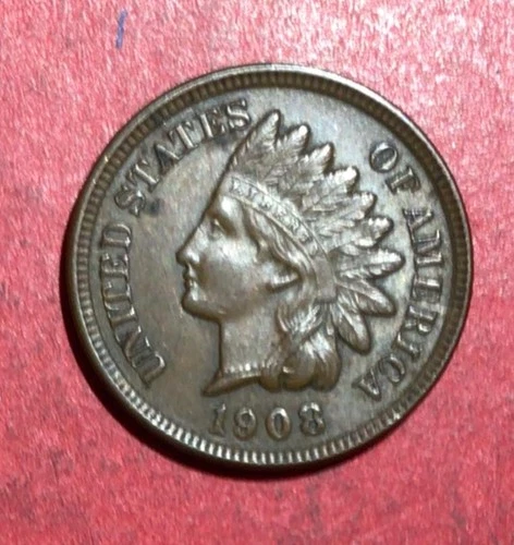 1908 US Indian Head Cent! XF! SHARP! Old US Coin!
