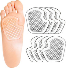 Metatarsal Pads 8 Count Gel Cushions, Ball of Foot Cushion Protect and Relieve M