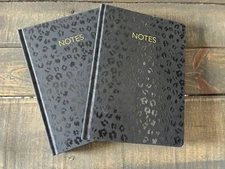 Threshold Leopard Print Journal 6x8 Dotted Pages Hardcover 2-Pack New