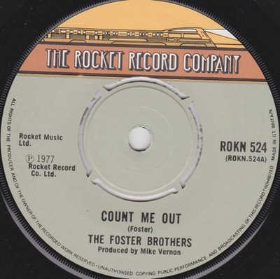 The Foster Brothers - Count Me Out / Amazin (7'', Single) (Near Mint (NM or M-)) 