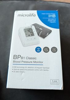 Microlife BPB1 Classic Digital Blood Pressure Monitor IHB Cuff & Batteries
