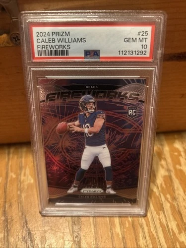 2024 Panini Prizm - Fireworks Caleb Williams #25 (RC)