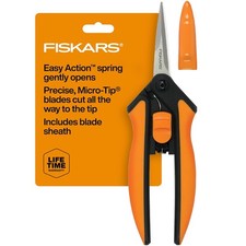 Fiskars 6" Pruning Scissors Garden Shears Floral Herb Plant Cutting Tool
