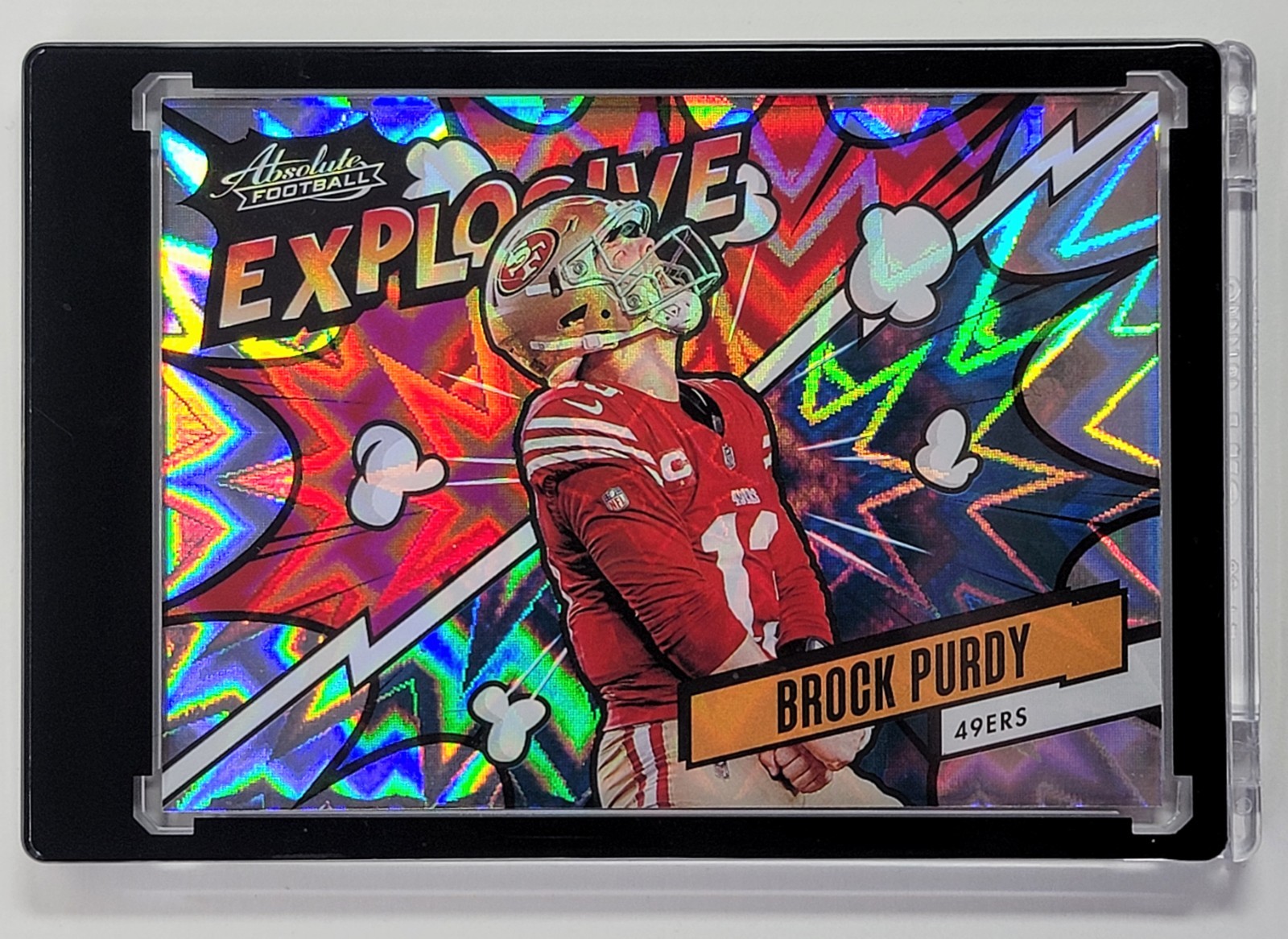 2024 Panini Absolute Football SP Explosive Insert Brock Purdy #EX-BPY 49ers