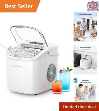 Countertop Ice Maker Machine Portable 26lbs/Day Rapid 6min Bullet Ice