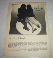 Jahr 1966 orig. Reklame Werbung ELBEO Strümpfe Nylons Strapsstrumpf 1.