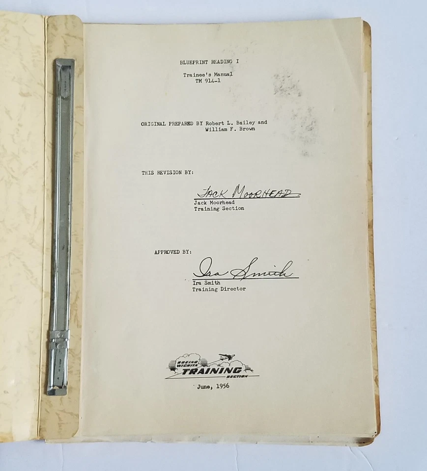 Vintage Boeing Company Employee Training Manuals Blueprint Reading Vol. 1 & II - Image 4 of 4