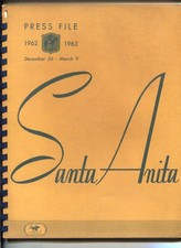 Archivo de prensa de Santa Anita temporada 1962-1963 carreras de caballos