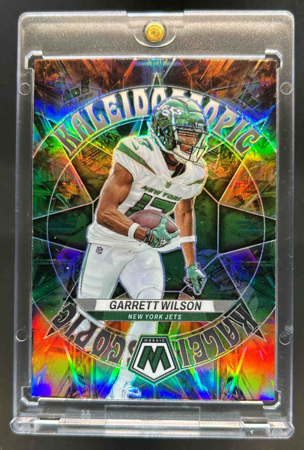 2023 Mosaic Garrett Wilson Kaleidoscopic Prizm SP #KA-8 Jets