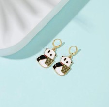 Panda-shaped women's earrings/kupe91