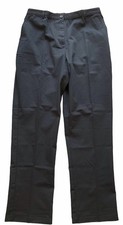 NEW Women's Lands End Pants 7-Day Twill Elastic-Back NAVY w/Cuff 24W X 30"