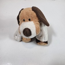 Ty Pluffies Whiffer Dog Plush White Brown 2002 No Hang Tag