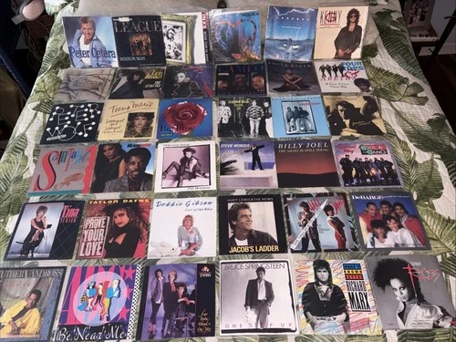 LOT 36 Record PICTURE SLEEVES 45 80s New Wave Rock INXS Police ABC journey Bruce