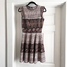 Alexander McQueen Flutter Cap Sleeve Dress Size M