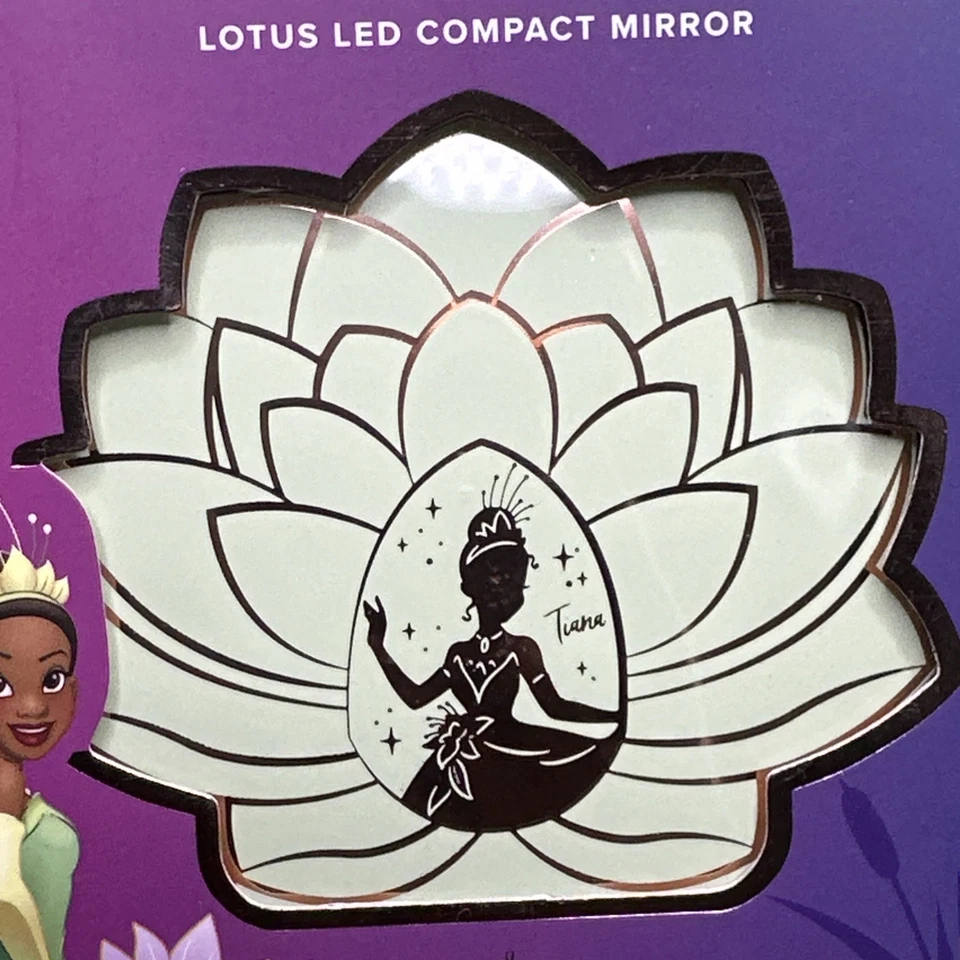 Disney Tiana Lotus LED Compact Mirror Rechargeable - Image 2 of 4