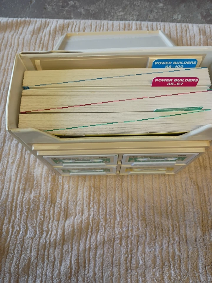 Vintage 1992 Enganchado a la fonética Tu poder de lectura Folletos COMPLETOS Casetes Foto 4 de 4