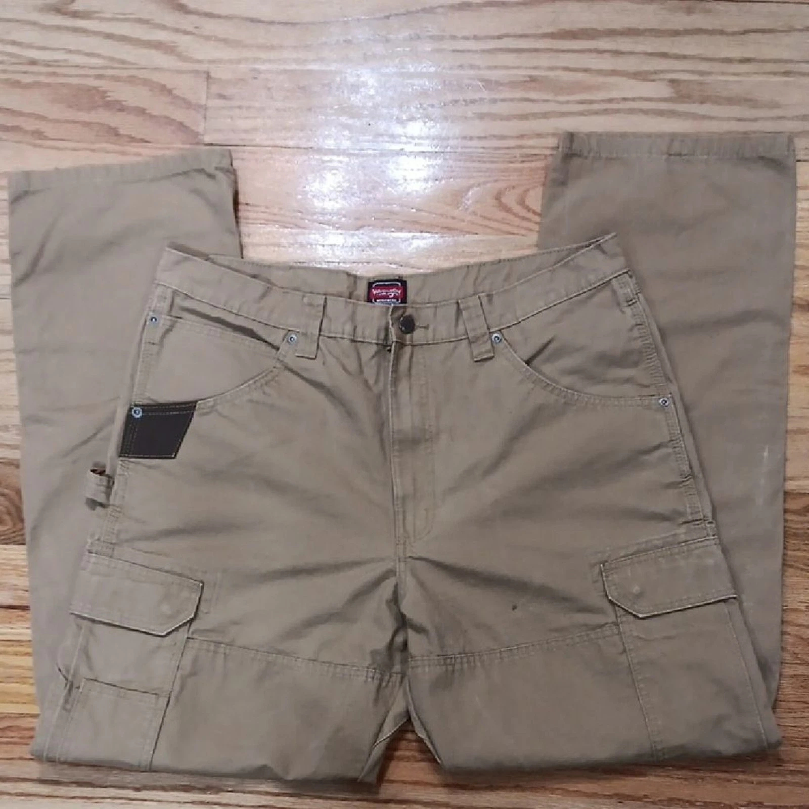 Wrangler Men's Regular Fit Tan Cargo Pants Size - 36x34